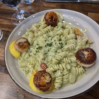 Pesto Scallops