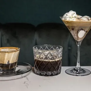 ESPRESSINO FREDDO, ESPRESSO SALENTINO SHAKERATO, AFFOGATO