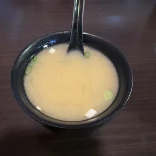 Miso Soup, soooo warm and flavorful on this cold winter day in New Mexico.