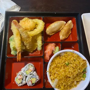 Shrimp &amp; Vegetable Bento Box (lunch)