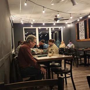One of the dining areas