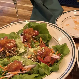 Poke Lettuce Wraps