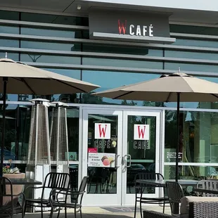 Entrance and signage