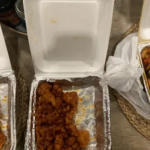 half is missing, and there is too much breading, unacceptable