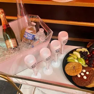 WD Deli cookie and fruit tray at a venue site visit