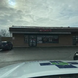 Exterior of store