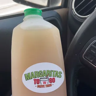 Frozen Peach Margarita in the Party Size