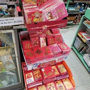Red envelopes for good luck