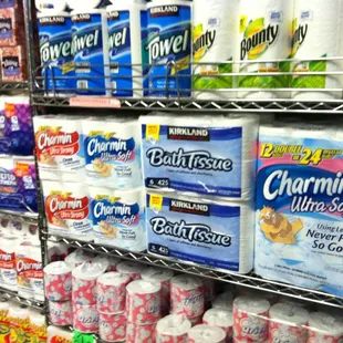 a variety of toilet paper