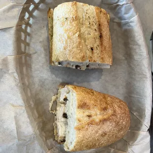 Chicken pesto sandwich