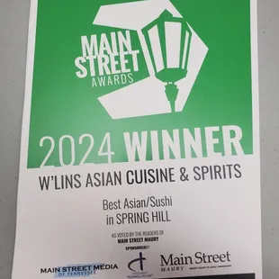2024 winner best Asian /suahi