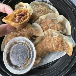Cabbage and ginger dumplings