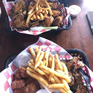 Boneless and with bone mild wings/Parmesan lemon pepper
