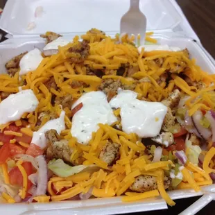 grilled chicken salad $6.99
