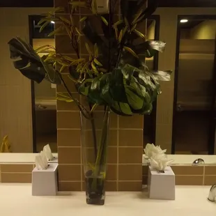 Bathroom sink area