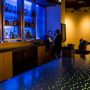 the bar