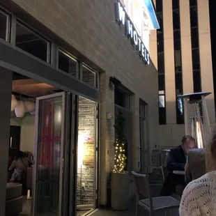 Outside