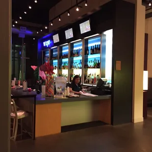 Cool bar with a cool bartender