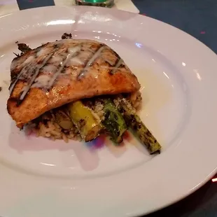 W XYZ Bar:  Char with Grilled Asparagus &amp; Rice