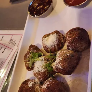 Crispy, light meatballs