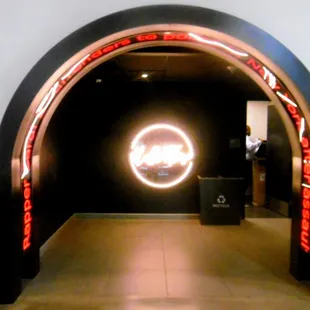 Entrance from the hotel