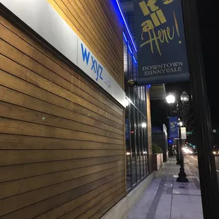 Outside (view from parking lot)