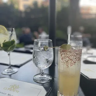 Sumac squeeze with Pisco, sumac, lime, soda, and pink peppercorn.