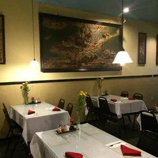 sushi and sashimi, interior