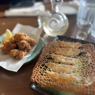 Beautiful presentation - octopus and gyoza