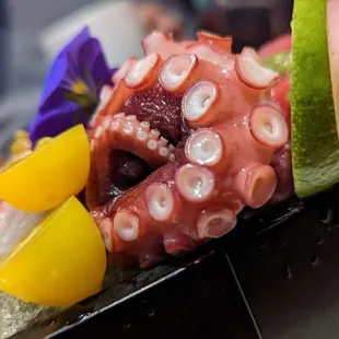 Tako sashimi plate