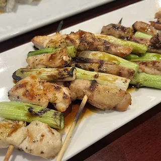 Chicken Thigh with Onion Skewer