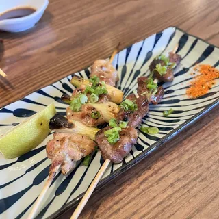 Chicken Breast with Onion Skewer