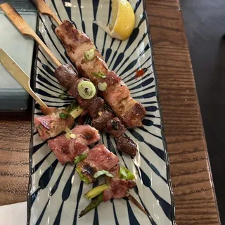Bacon-wrapped asparagus Skewer