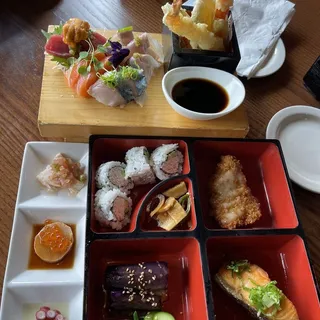 Sushi and Sashimi Bento Lunch