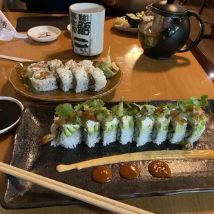 Philly and corona rolls