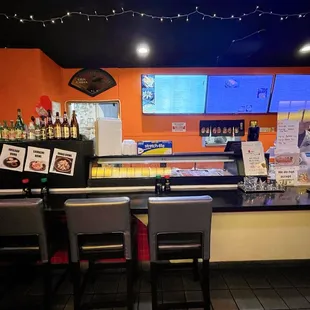 sushi and sashimi, interior