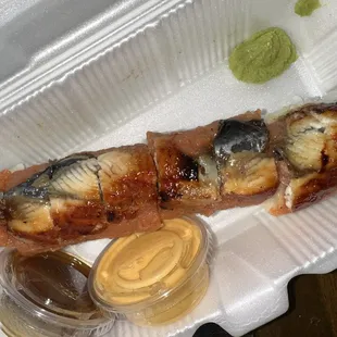 Snake Roll - spicy tuna &amp; unagi $15.95