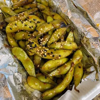 Spicy Garlic Edamame