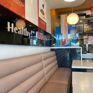 the interior of a restaurant