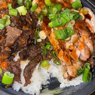 Chicken and steak bowl Chicken Plate Chicken Plate