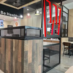 View from my small table in the corner.