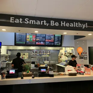 customers at the counter