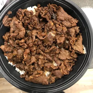 The beef bowl.