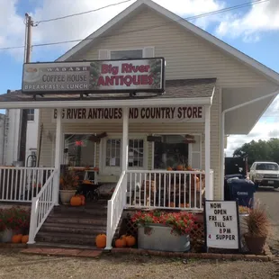 the front of the store