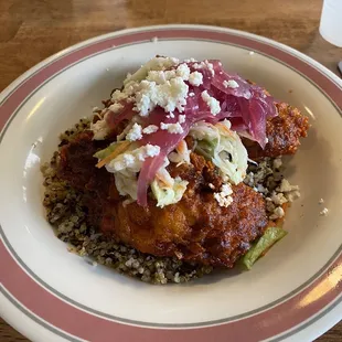a plate of food