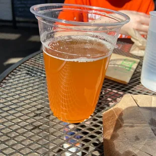 Implosion IPA with Calvin for scale.