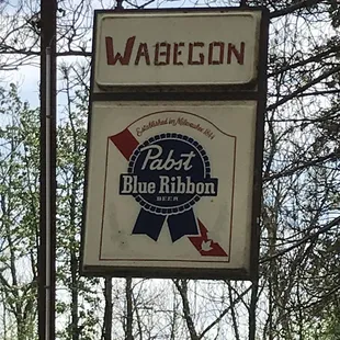 The sign is easy to miss.