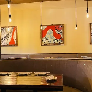 the interior of a restaurant