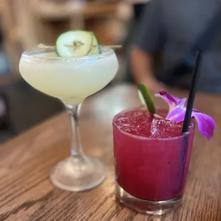 Cucumber Martini + Passionfruit Mule. @hangrylion4 on TikTok