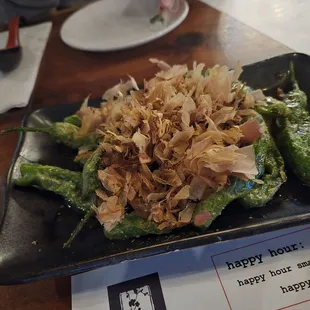 Shishito peppers. So good